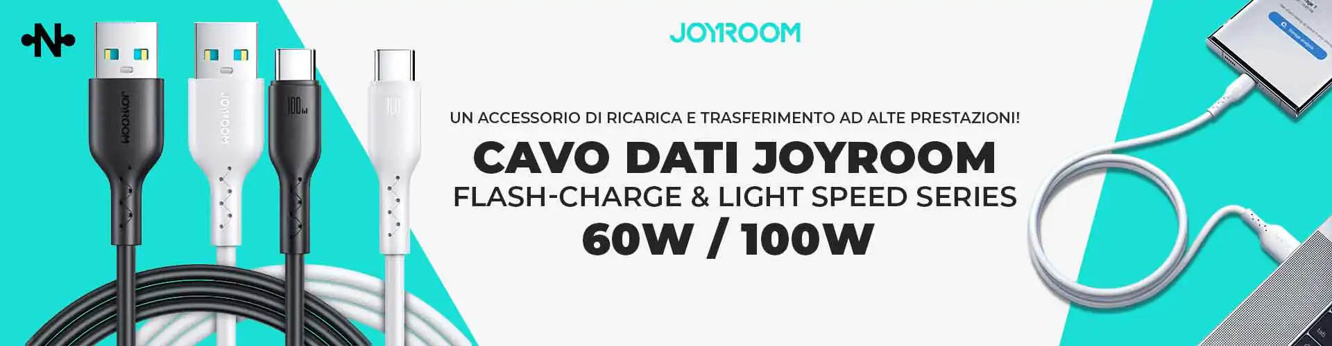 cavo dati JOYROOM
Flash-Charge & Light speed Series
60W / 100W