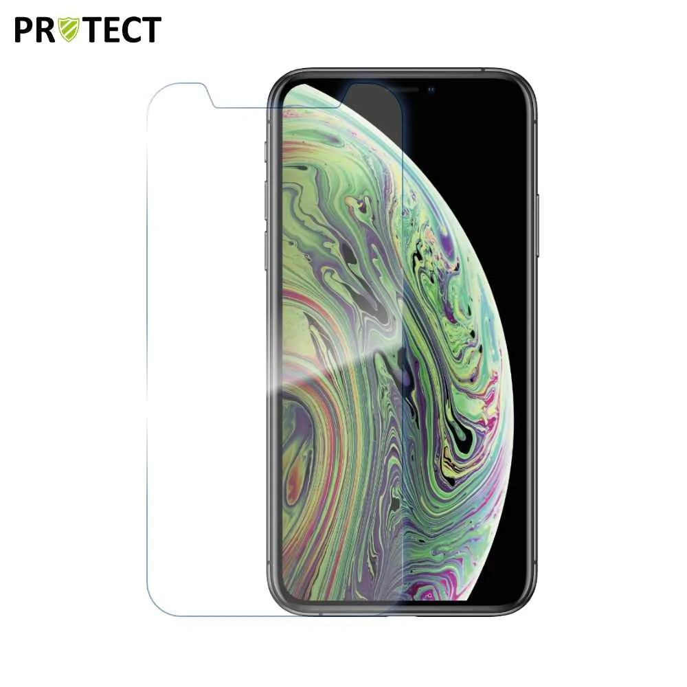 Confezione Classica in Vetro Temperato PROTECT per Apple iPhone 11 Pro / iPhone X/iPhone XS x10 Trasparente