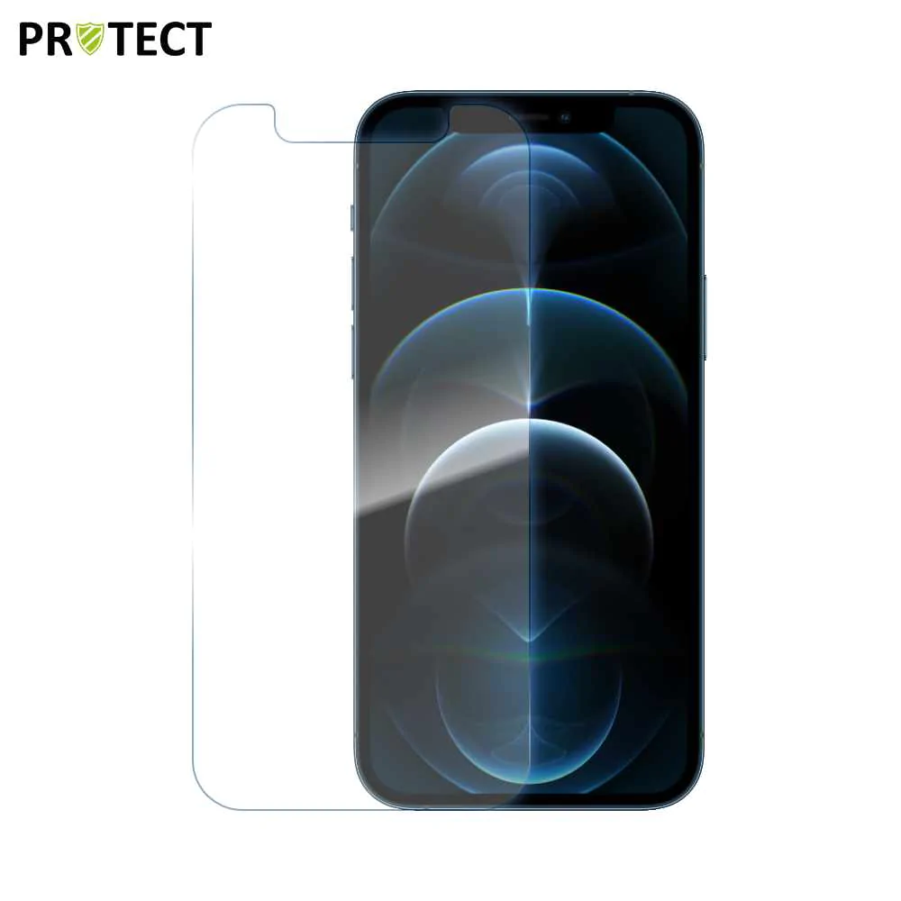 Confezione Classica in Vetro Temperato PROTECT per Apple iPhone 12 / iPhone 12 Pro x10 Trasparente