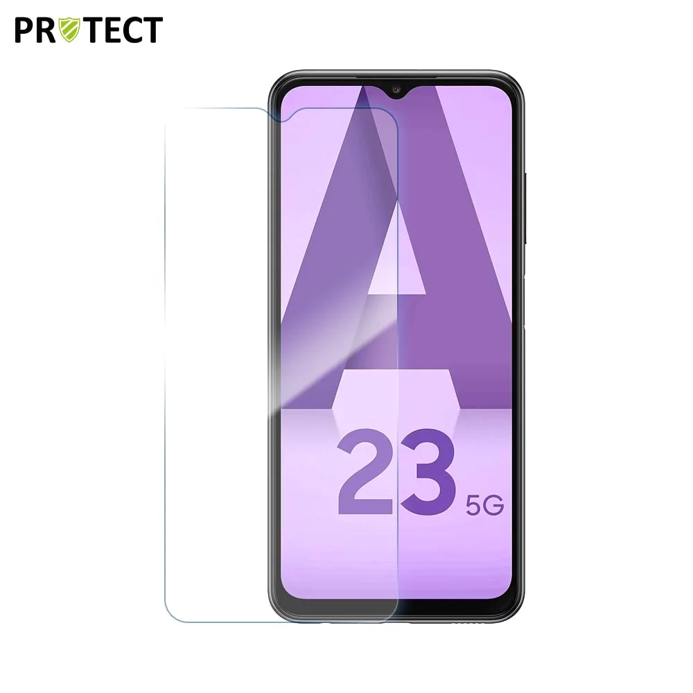 Confezione Classica in Vetro Temperato PROTECT per Samsung Galaxy A23 5G A236 / Galaxy A23 4G A235 x10 Trasparente