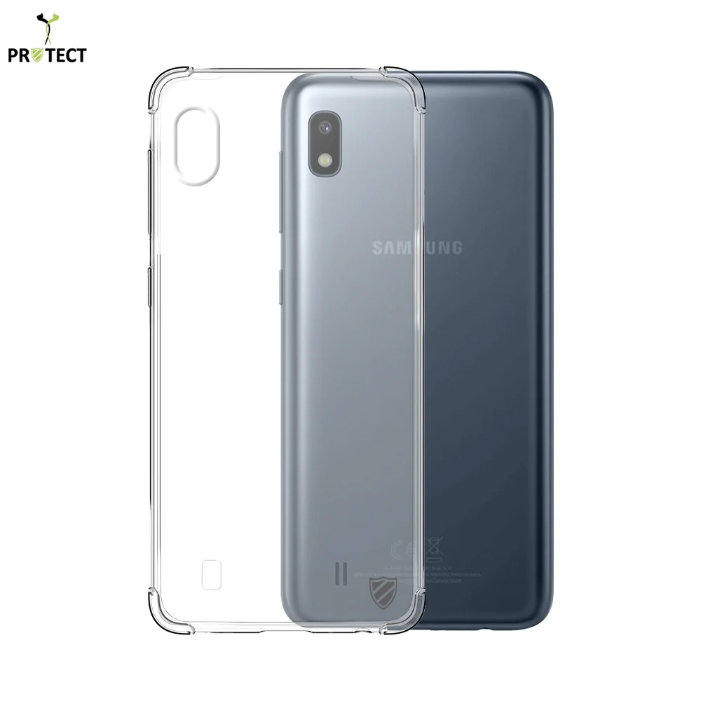 Confezione da 10 Custodie in Silicone Rinforzato PROTECT per Samsung Galaxy A10 A105 Bulk Trasparente