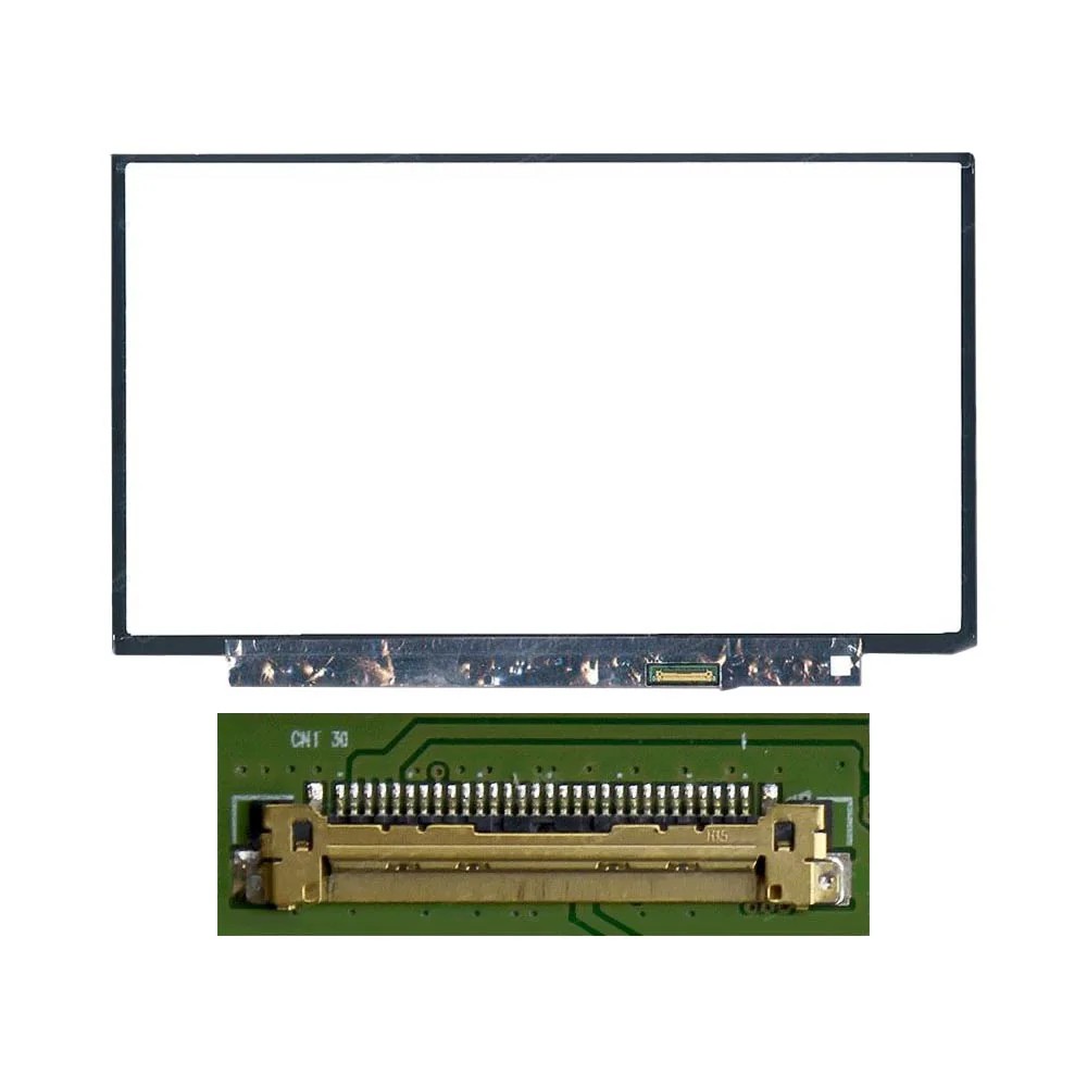 Pannello del PC Portatile 13.3" Slim HD (1366x768) LCD 60Hz, 30pin Destra, senza Fissaggi (N133BGE-EAA / N133BGE-EB1) Matte