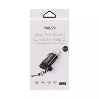 Adattatore OTG da micro USB femmina a Lightning maschio Yesido GS05