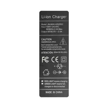 Caricabatterie per Monopattino Compatible Xiaomi Ninebot JN-84W-420200 42V 2A 84W (T-1E) CE FCC