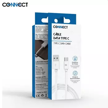 Cavo Dati da USB a Tipo-C CONNECT MC-CCB1 (1m) Bianco