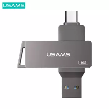 Chiave USB Usams US-ZB198 Type C + USB 3.0 (16GB) Nero
