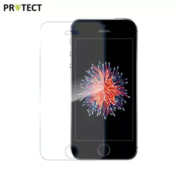 Confezione Classica in Vetro Temperato PROTECT per Apple iPhone 5S / iPhone SE (1er Gen) x10 Trasparente