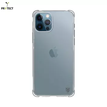 Confezione da 10 Custodie in Silicone Rinforzato PROTECT per Apple iPhone 12 / iPhone 12 Pro Bulk Trasparente