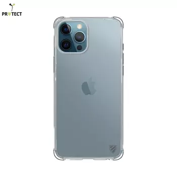 Confezione da 10 Custodie in Silicone Rinforzato PROTECT per Apple iPhone 12 Pro Max Bulk Trasparente