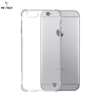 Confezione da 10 Custodie in Silicone Rinforzato PROTECT per Apple iPhone 6 / iPhone 6S Bulk Trasparente
