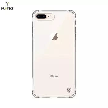 Confezione da 10 Custodie in Silicone Rinforzato PROTECT per Apple iPhone 7 Plus / iPhone 8 Plus Bulk Trasparente