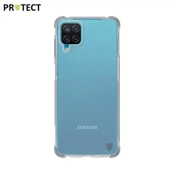Confezione da 10 Custodie in Silicone Rinforzato PROTECT per Samsung Galaxy A12 A125 / Galaxy M12 M127 Bulk Trasparente