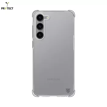 Confezione da 10 Custodie in Silicone Rinforzato PROTECT per Samsung Galaxy S23 Plus 5G S916 Bulk Trasparente