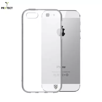 Confezione da 10 Gusci in Silicone PROTECT per Apple iPhone 5 / iPhone 5S/iPhone SE (1er Gen) Bulk Trasparente