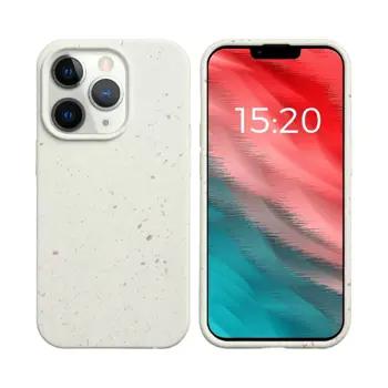 Guscio di Bambù Biodegradabile PROTECT per Apple iPhone 11 Pro Max (#1) Bianco