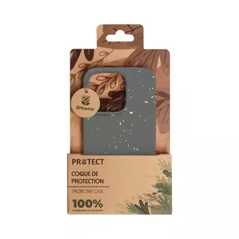 Guscio di Bambù Biodegradabile PROTECT per Apple iPhone 12 / iPhone 12 Pro (#7) Nero