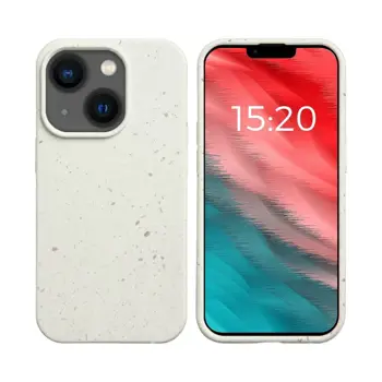 Guscio di Bambù Biodegradabile PROTECT per Apple iPhone 14 Plus (#1) Bianco