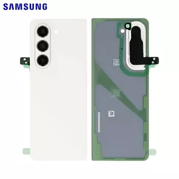 Retro Copertina Originale Samsung Galaxy Z Fold 5 5G F946 GH82-31862B Crema