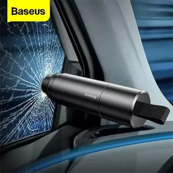 Taglierina per Cintura di Sicurezza Rompivetro Auto Baseus Sharp Tool Safety Hammer CRSFH-0G