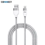 Cavo Dati da USB a Lightning CONNECT MC-CLB4 Nylon Braided (1m) Bianco