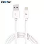 Pack Cavi Data da USB a Lightning CONNECT (1m) Bulk x10 Bianco
