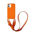 Custodia in Silicone con Tracolla Apple iPhone 12 (#13) Arancione