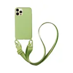 Custodia in Silicone con Tracolla Apple iPhone 12 Pro (#12) Verde Chiaro
