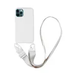 Custodia in Silicone con Tracolla Apple iPhone 12 Pro Max (#16) Bianco