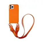 Custodia in Silicone con Tracolla Apple iPhone 13 Pro Max (#13) Arancione