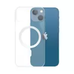 Custodia in Silicone MagSafe Compatible per Apple iPhone 14 Plus Trasparente