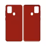 Guscio in Silicone Compatible per Samsung Galaxy A21S A217 (#1) Rosso