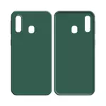 Guscio in Silicone Compatible per Samsung Galaxy A40 A405 (#22) Verde Scuro