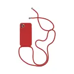 Guscio in Silicone con Cavo Apple iPhone 12 Pro Max (15) Rosso