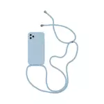 Guscio in Silicone con Cavo Apple iPhone 14 Pro Max (03) Blu Chiaro