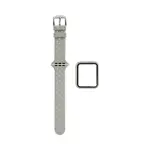 Protezione in Silicone per Apple Watch 38 mm con Cinturino con Fibbia (2) Bianco