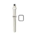 Protezione in Silicone per Apple Watch 40mm con Cinturino Sportivo (2) Bianco
