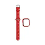 Protezione in Silicone per Apple Watch 41 mm con Cinturino con Fibbia (1) Rosso