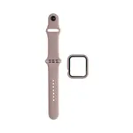 Protezione in Silicone per Apple Watch 41mm con Bracciale Sport (6) Sabbia Rosa