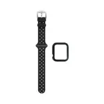 Protezione in Silicone per Apple Watch 42mm con Bracciale Fibbia (3) Nero