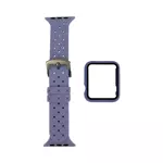 Protezione in Silicone per Apple Watch 42mm con Bracciale Fibbia (7) Viola