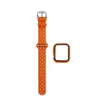 Protezione in Silicone per Apple Watch 44mm con Bracciale Fibbia (12) Orange