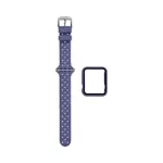 Protezione in Silicone per Apple Watch 44mm con Bracciale Fibbia (7) Viola