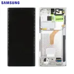 Display Originale Samsung Galaxy S22 Ultra S908 GH82-27488C GH82-27489C Bianco
