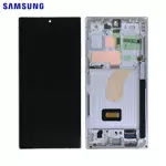 Display Originale Samsung Galaxy S23 Ultra 5G S918 GH82-30465B GH82-30466B Crema