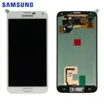 Display Originale Samsung Galaxy S5 G900 GH97-15734A GH97-15959A Bianco