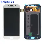 Display Originale Samsung Galaxy S6 G920 GH97-17260B Bianco
